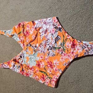 Miss Bikini One Piece Swimsuit Sz XL Open Back Brazilian Cut Cheeky
